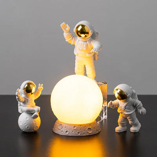 Astronaut Decor  Figures and Moon Home