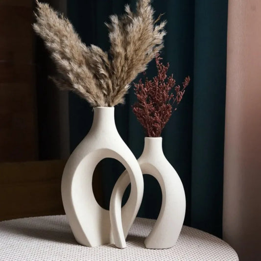 Style Ceramic Vase Combination