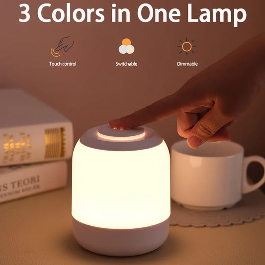 LED Night Light Touch Lamp